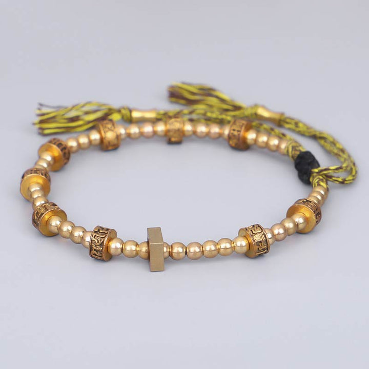 Tibetan Mantra Copper Bracelet — view 3