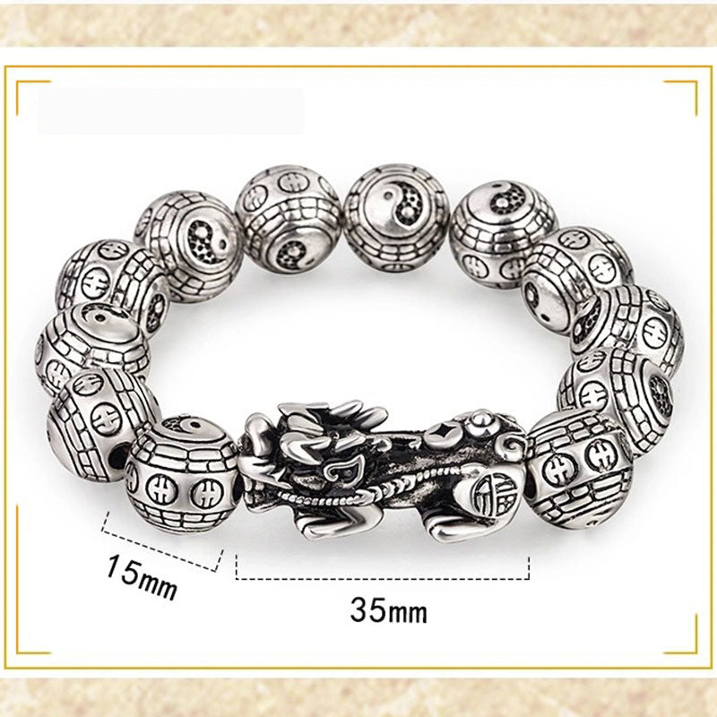 Buddha Stones Tibetan FengShui PiXiu Wealth Bracelet Bracelet BS 15mm