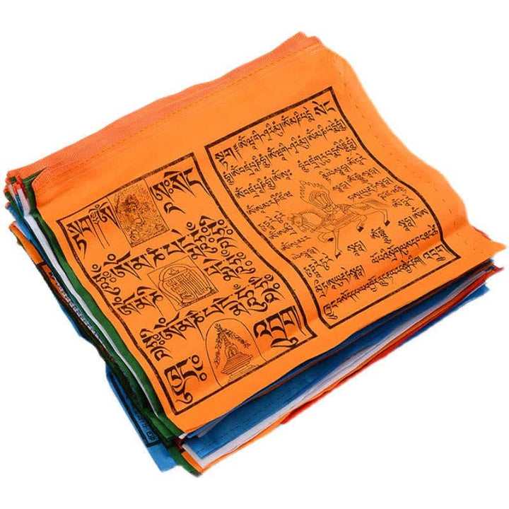Five-color Windhorse prayer flags — view 33