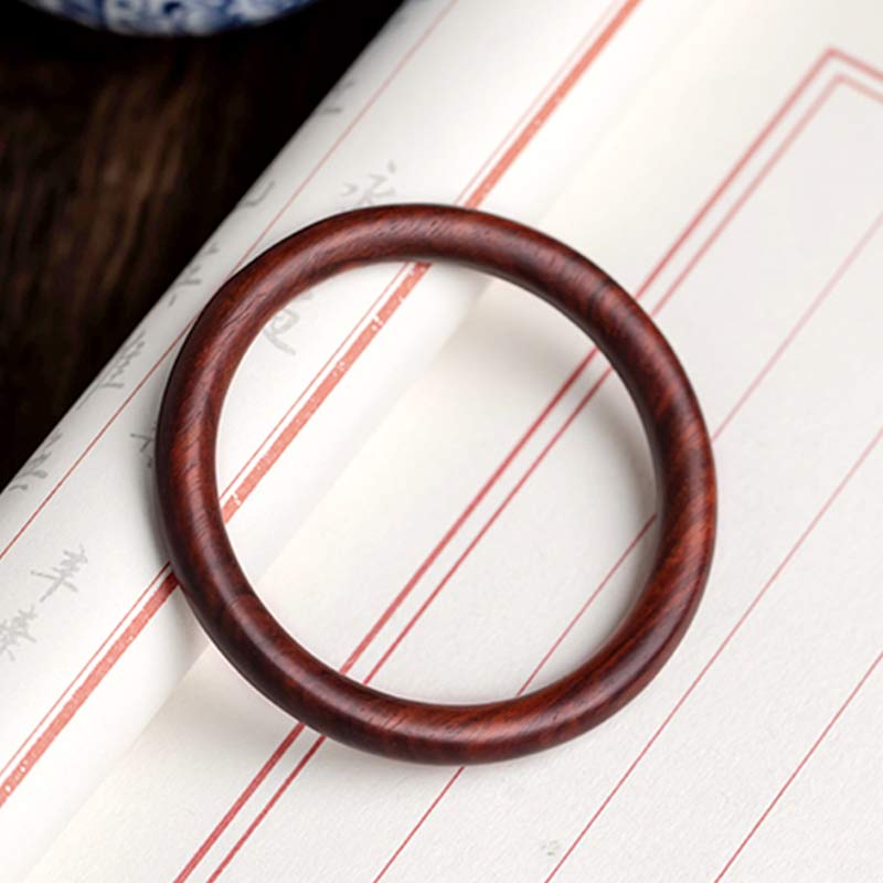 Buddha Stones Tibetan Small Leaf Red Sandalwood Ebony Green Sandalwood Protection Bracelet Bangle Bracelet BS 9