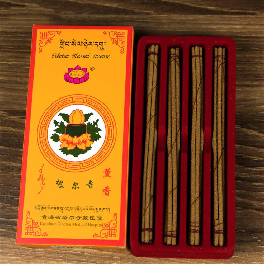Kumbum Monastery Stick Incense Buddhist Holy Land Natural Herbal Meditation Incense Handmade Tibetan Blessed Incense sticks