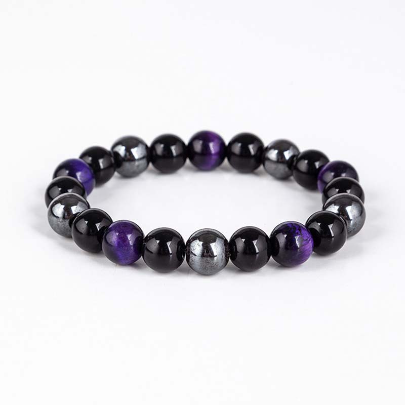 Tibetan Tiger's Eye Bracelet & Necklace Set — view 16
