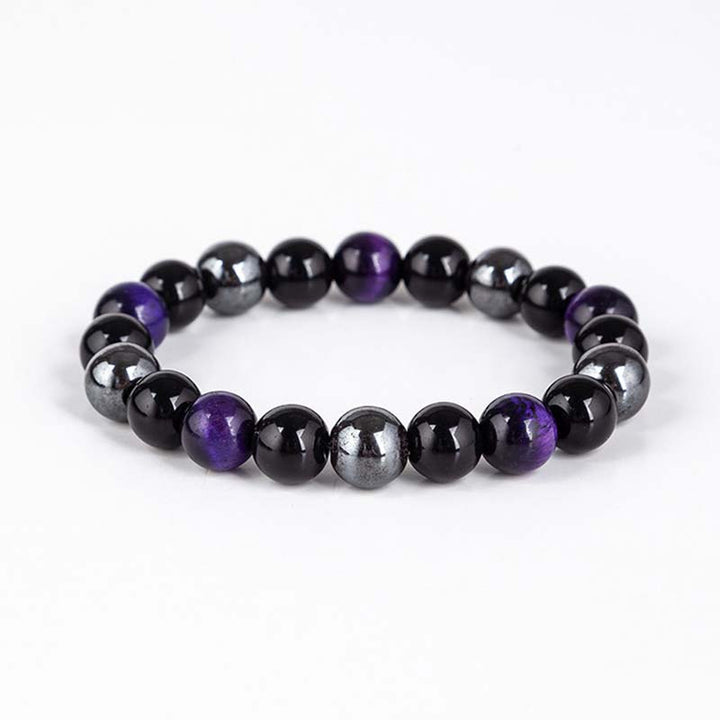 Tibetan Tiger's Eye Bracelet & Necklace Set — view 16