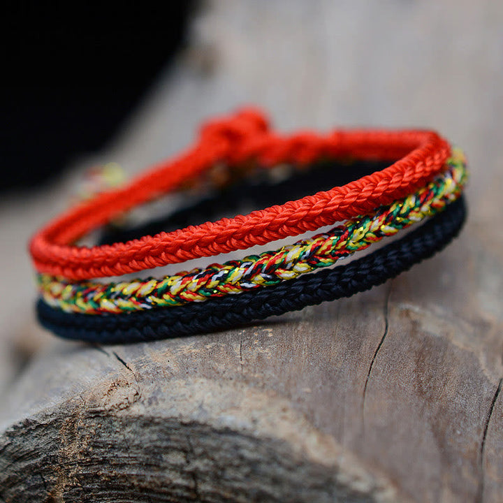 Handwoven Eight-Thread Knot Bracelet — view 2