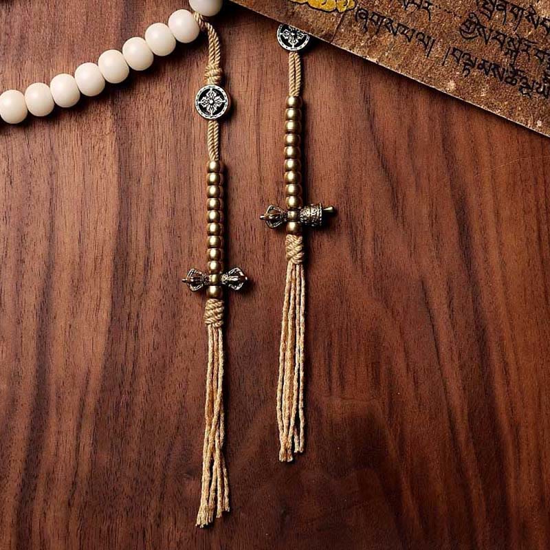 108 bodhi seed and Dzi bead mala — view 3