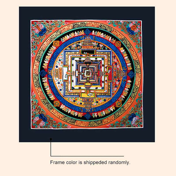 Buddha Stones Tibetan Handmade Thangka Mandala Painting Blind Box Random Color Pattern Tibetan Thangka BS 17