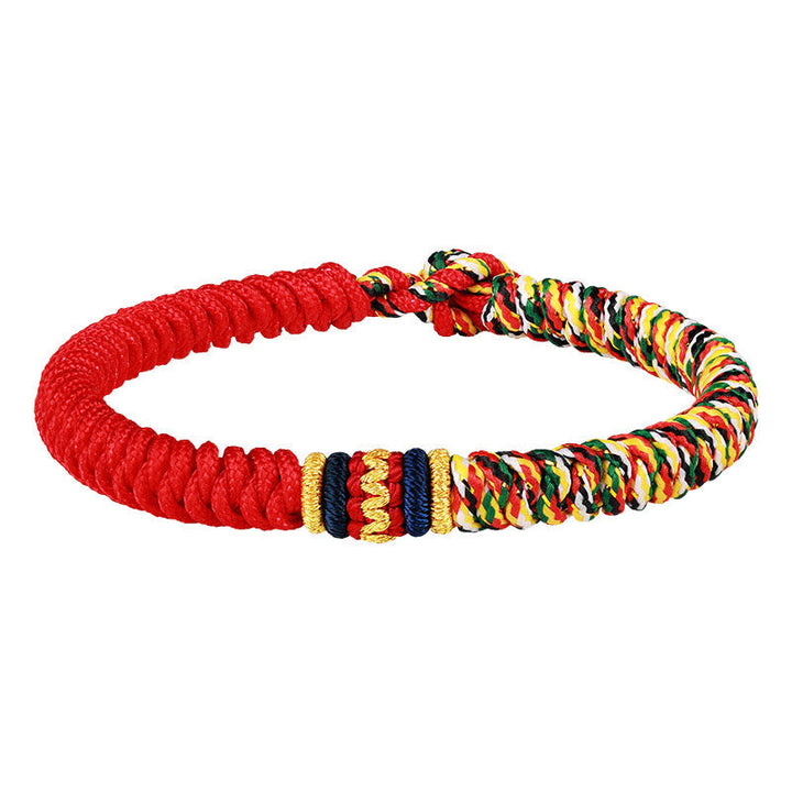 Handwoven multicolor King Kong knot bracelet — view 5