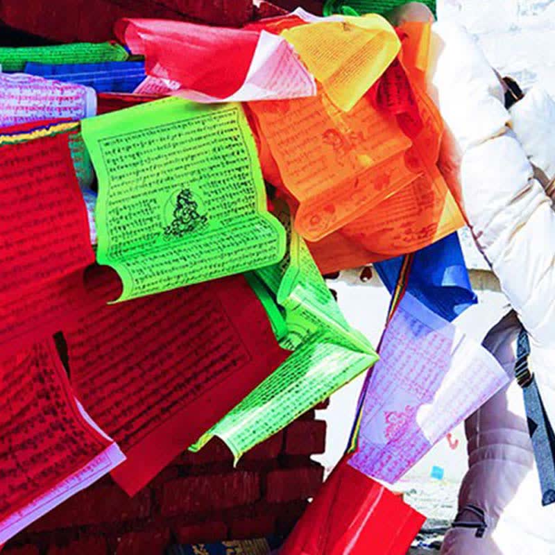 Five-color Windhorse prayer flags — view 11