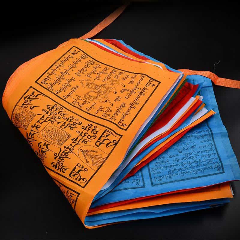 Five-color Windhorse prayer flags — view 19