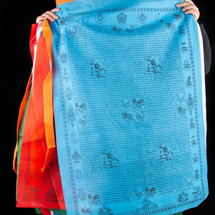 Five-color Windhorse prayer flags — view 11