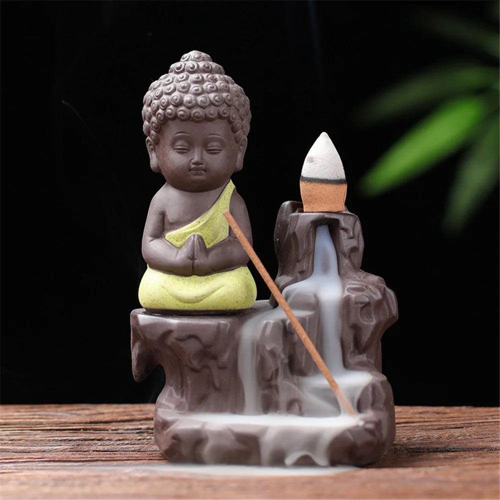 The Little Monk Censer Buddha Incense Holder Backflow Incense Burner