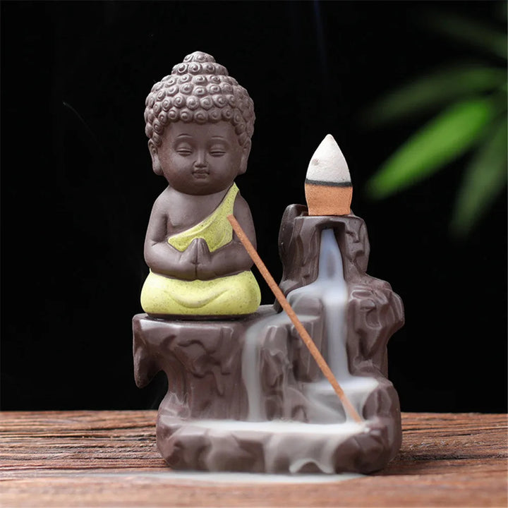 The Little Monk Censer Buddha Incense Holder Backflow Incense Burner