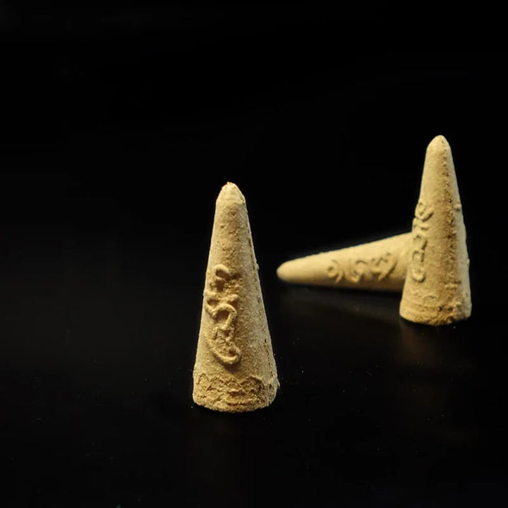 Religious Meditation Tibetan Incense Backflow Cone Home Zen Bland Aroma Positive Energy Blessing Made from Natural Spices