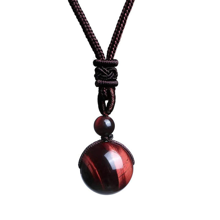 Buddhastoneshop Tibetan Tiger's Eye Protection Necklace