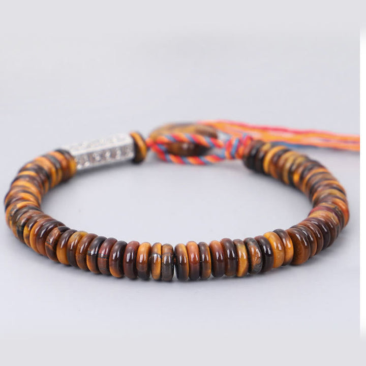Tiger eye mantra bracelet — view 7