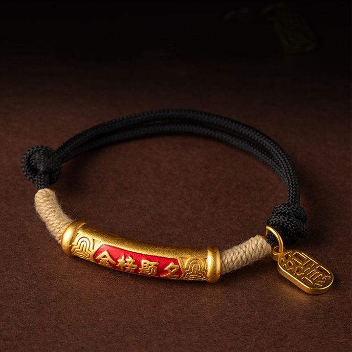 Buddha Stones 999 Sterling Silver Tibet Handmade Om Mani Padme Hum Fu Character TopRank Character Luck Braided Bracelet - image 15