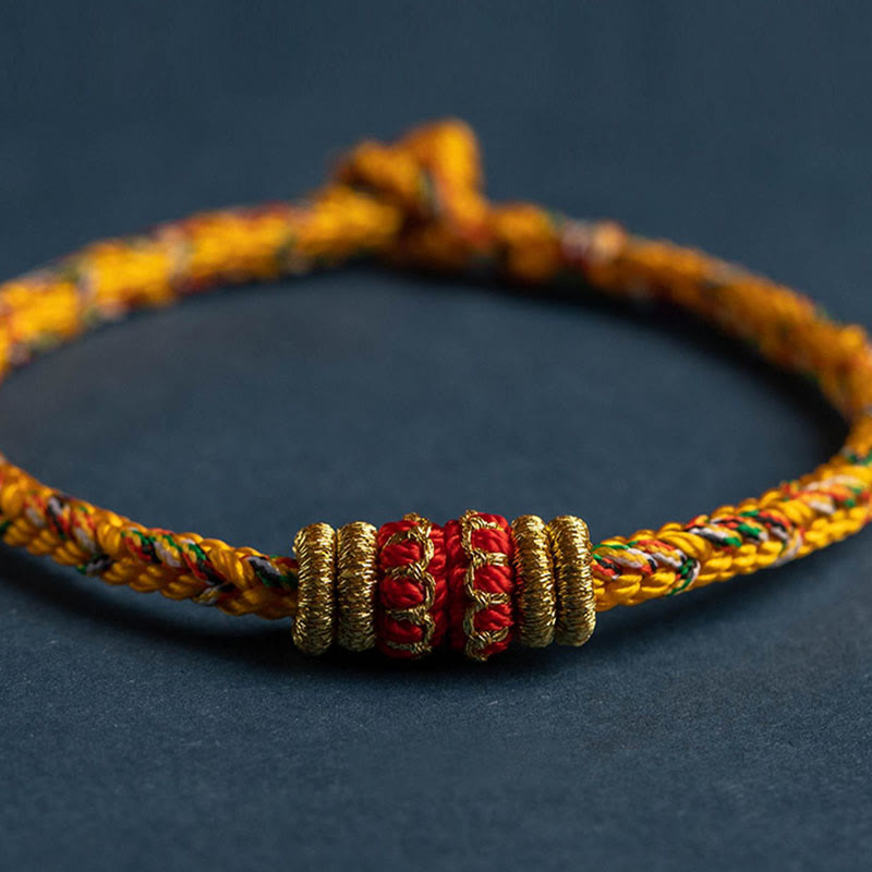 Buddha Stones Tibet Handmade Chinese Zodiac Luck Strength Braided String Bracelet - image 15
