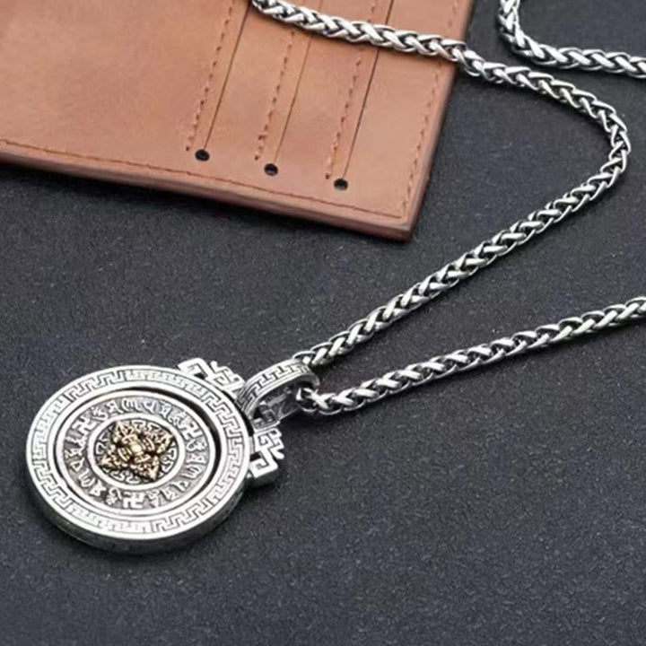 Tibetan double Dorje rotatable pendant — view 13
