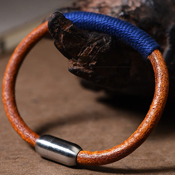 Five-element leather buckle bracelet — view 10