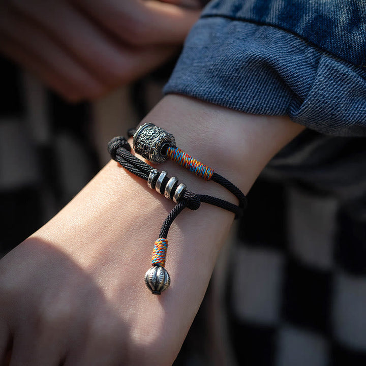Tibetan mantra double-wrap bracelet — view 4