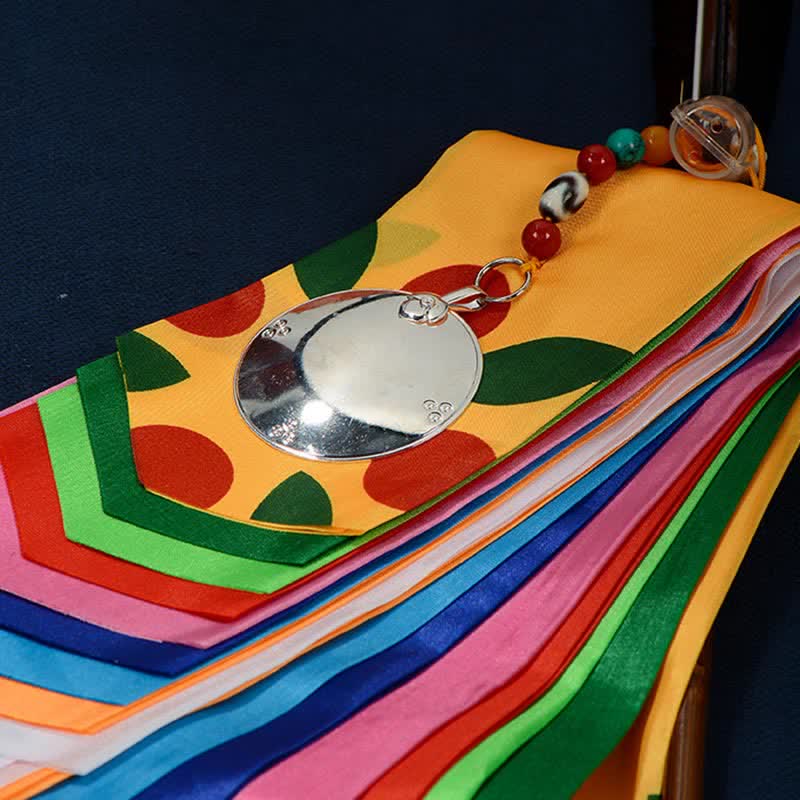 Eight Auspicious Symbols prayer flag arrow — view 9