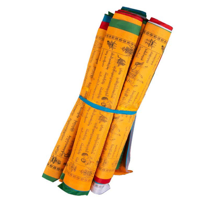 Five-color Windhorse prayer flags — view 2