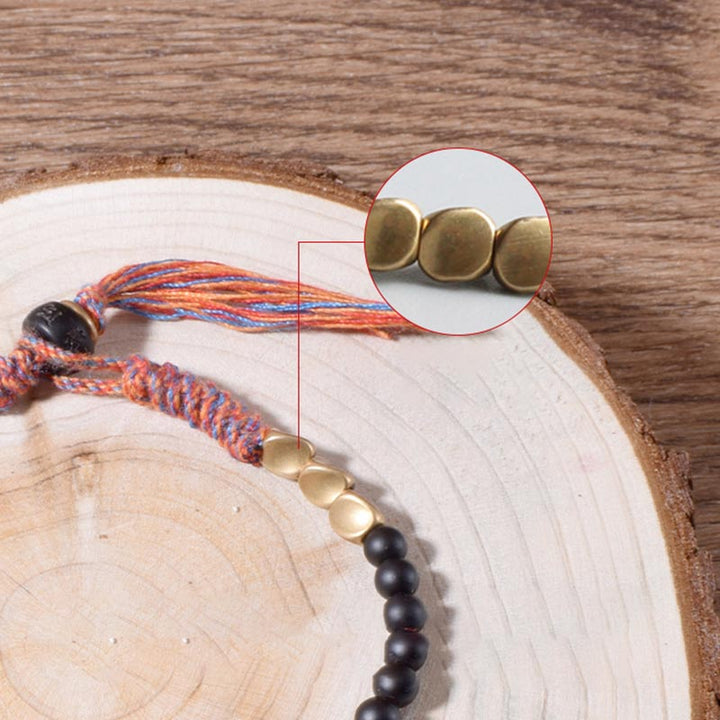 Black onyx tassel bracelet — view 8