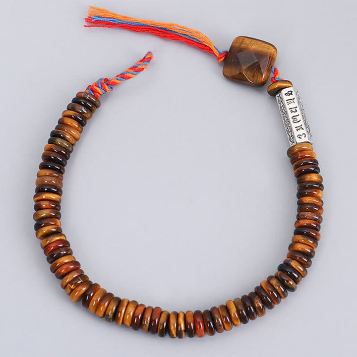 Tiger eye mantra bracelet — view 10