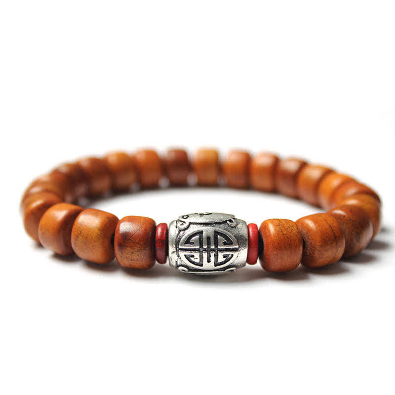 Buddha Stones Tibetan Bone Beads Om Mani Padme Hum Strength Bracelet