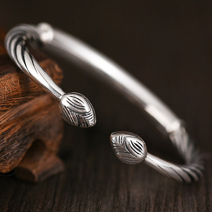 Om Mani Padme Hum copper cuff bracelet — view 3