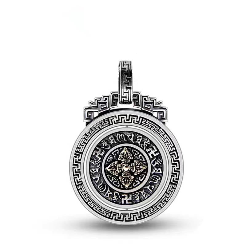Tibetan double Dorje rotatable pendant — view 16
