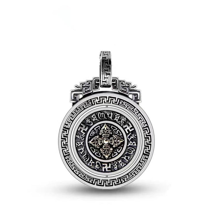 Tibetan double Dorje rotatable pendant — view 16
