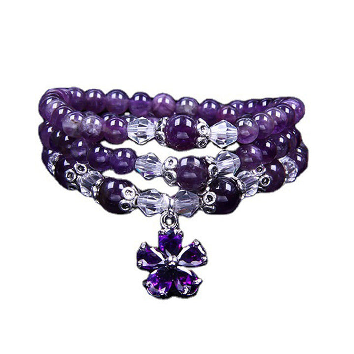 Tibetan amethyst mala bracelet — view 6