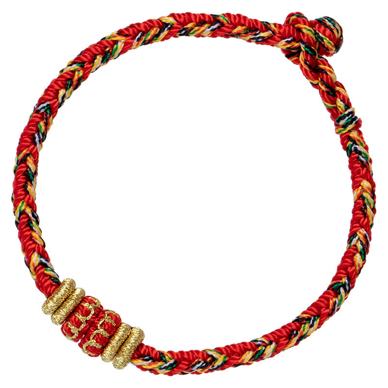 Buddha Stones Tibet Handmade Chinese Zodiac Luck Strength Braided String Bracelet - image 8