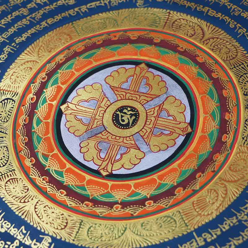 Buddha Stones Tibetan Handmade Thangka Painting Spiritual Blessing Blind Box Random Color Pattern Tibetan Thangka BS 1