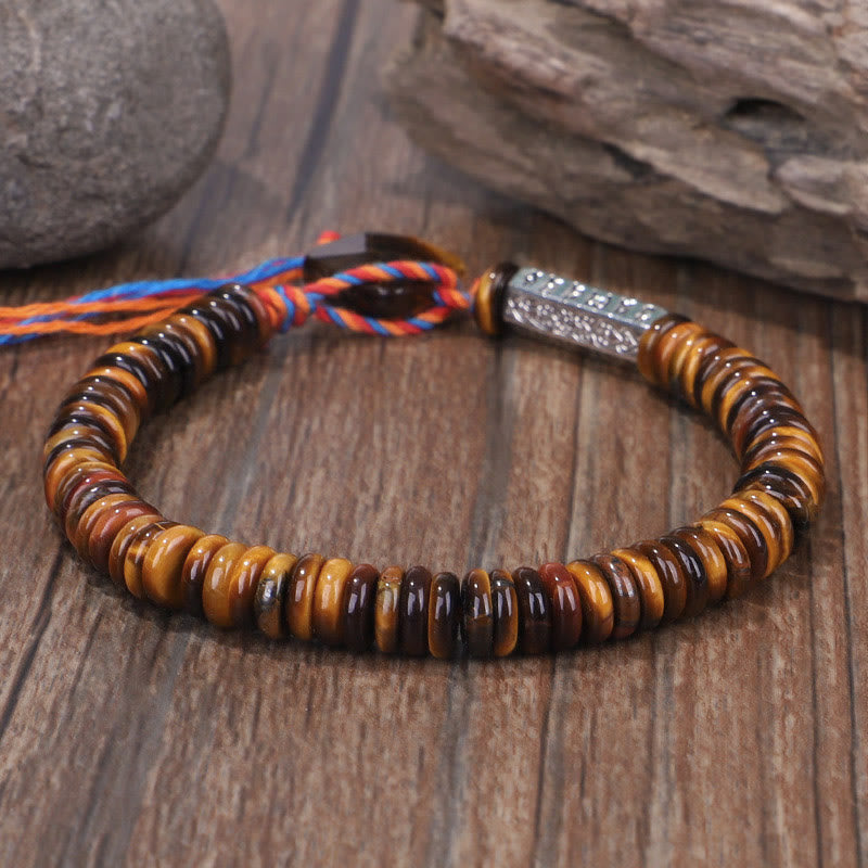 Tiger eye mantra bracelet — view 3