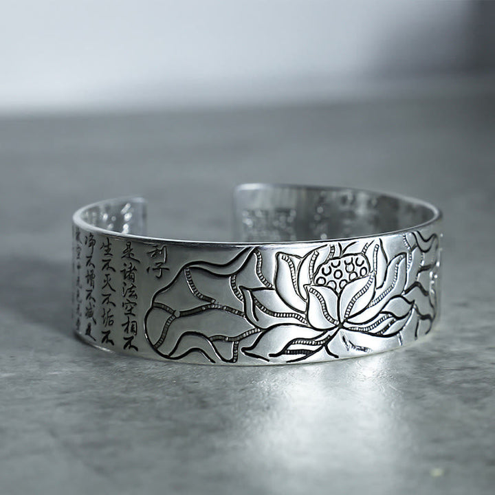Lotus white copper adjustable bracelet — view 6