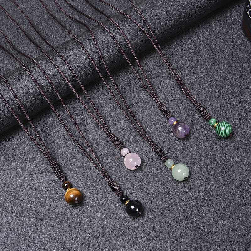 Buddha Stones Tibetan Jade Harmony Necklace Necklace BS 13