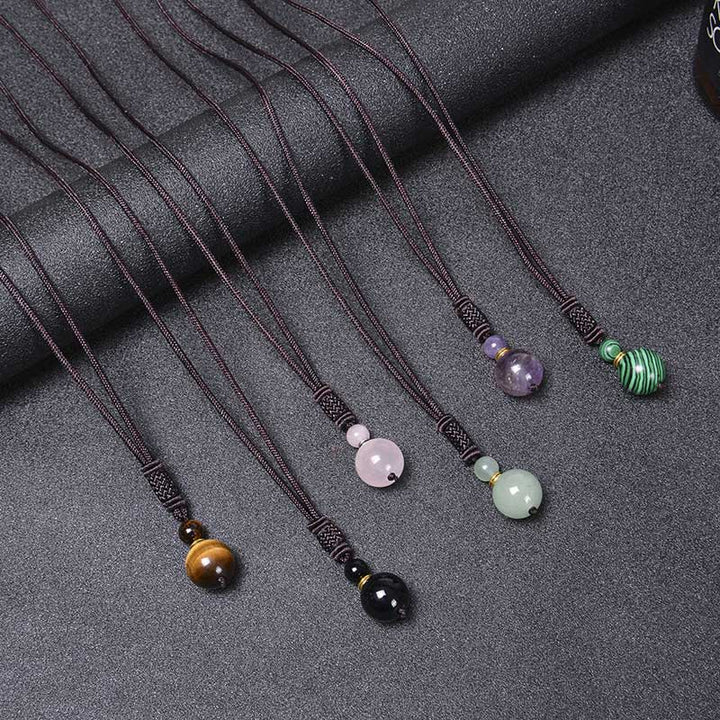 Buddha Stones Tibetan Jade Harmony Necklace Necklace BS 13