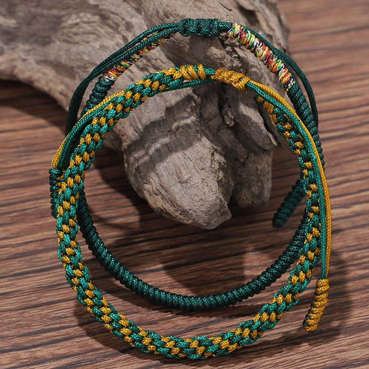 Three-piece copper bead cord bracelet set — view 11