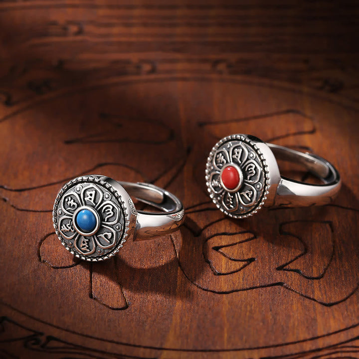 Tibetan mantra rotatable ring — view 19