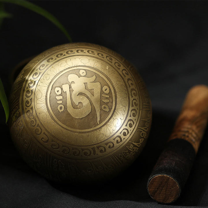 Tibetan meditation singing bowl set — view 8