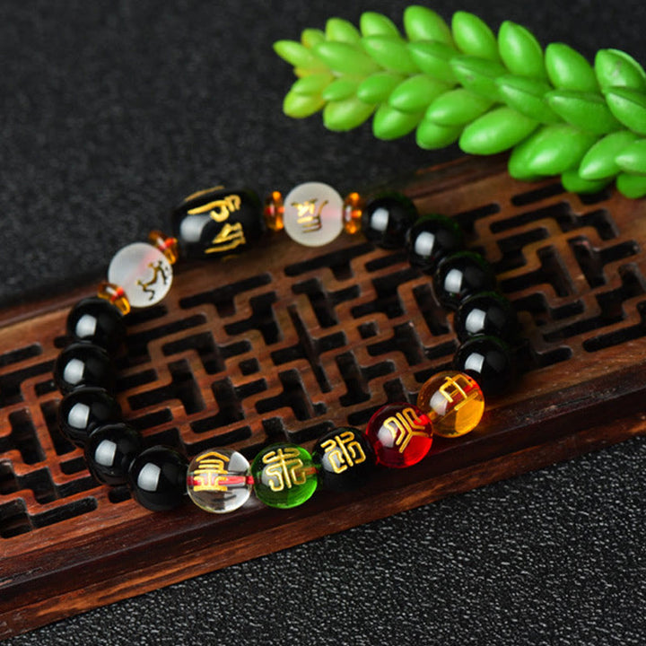 Tibetan black onyx bracelet — view 4