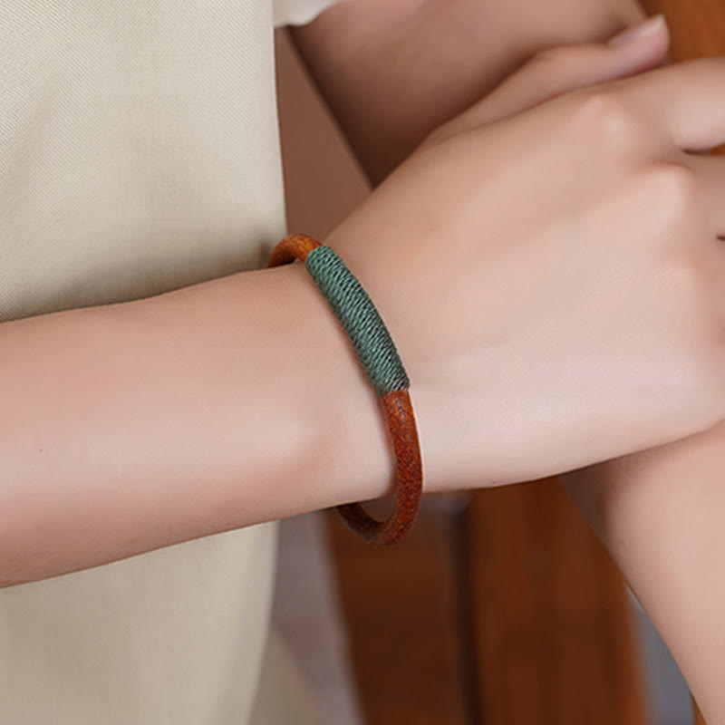 Five-element leather buckle bracelet — view 7