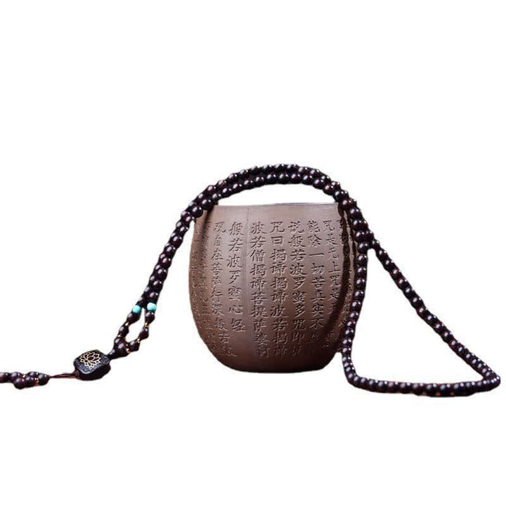 Buddha Stones 108 Mala Beads Tibetan Small Leaf Red Sandalwood Lotus Balance Bracelet Bracelet Mala BS 10