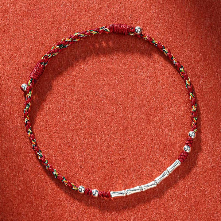 Handwoven Multicolor Bamboo Cord Bracelet — view 1