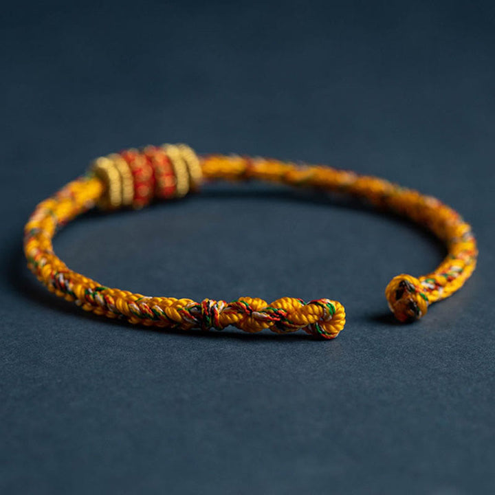 Buddha Stones Tibet Handmade Chinese Zodiac Luck Strength Braided String Bracelet - image 16