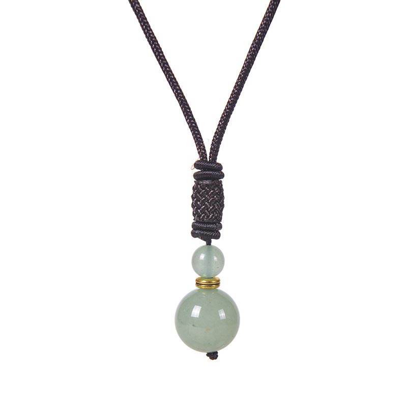 Buddha Stones Tibetan Jade Harmony Necklace Necklace BS Jade