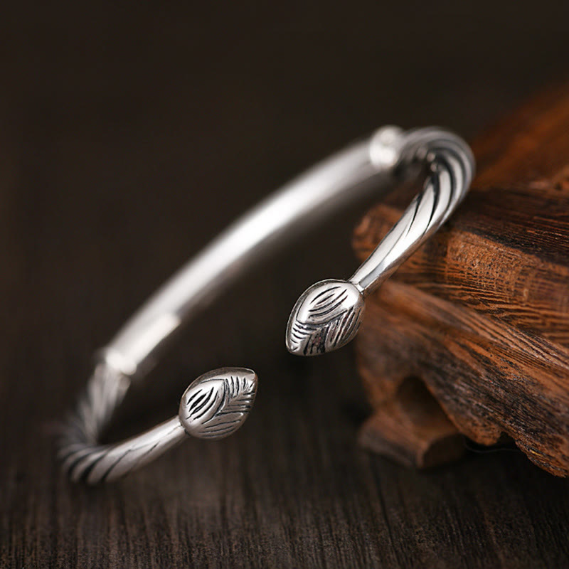 Om Mani Padme Hum copper cuff bracelet — view 4