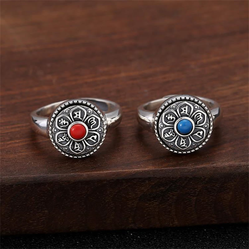 Tibetan mantra rotatable ring — view 14